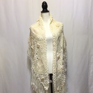 H & M BEAUTIFUL CROCHET SHAWL/SCARF